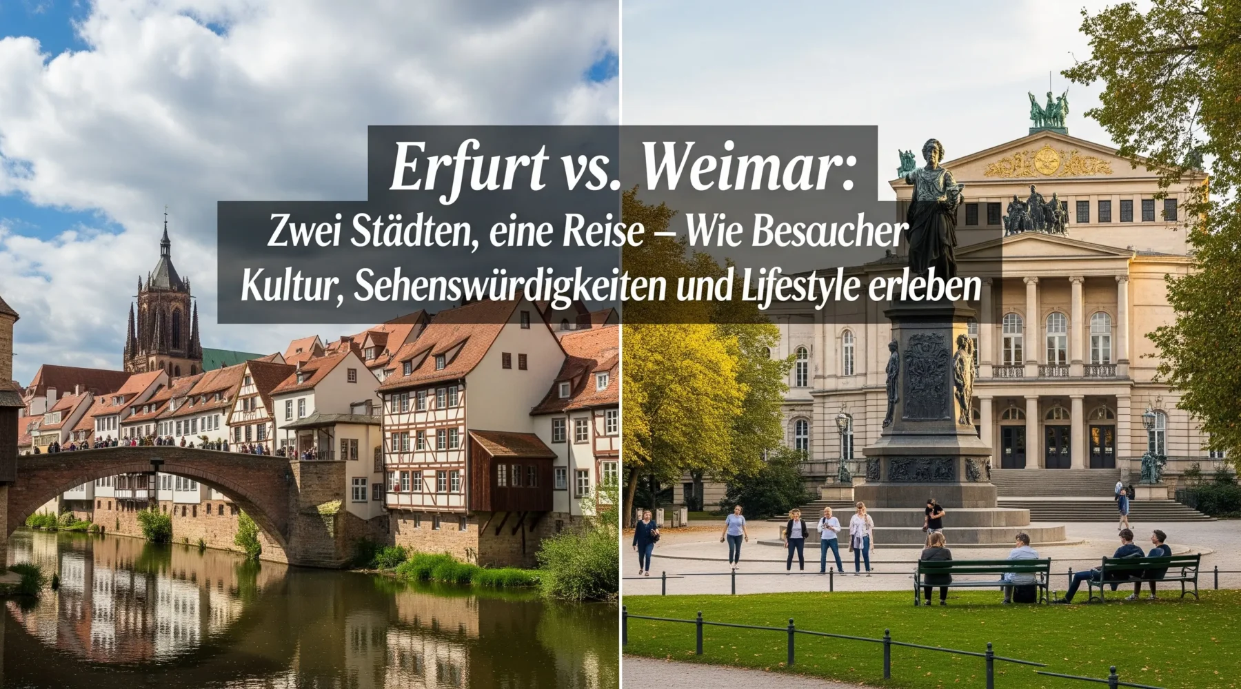 Erfurt vs. Weimar: Zwei Städte, eine Reise – Wie Besucher Kultur, Sehenswürdigkeiten und Lifestyle erleben
